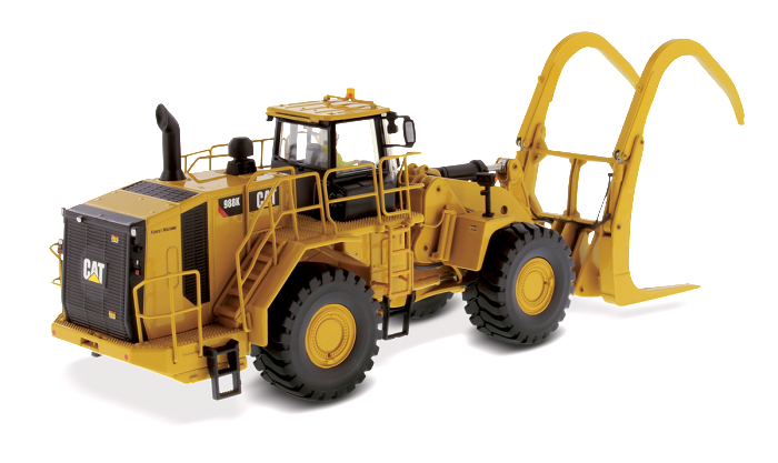 Miniatura Colecionável - Pá Carregadeira com Garra CAT 988K - Escala 1:50